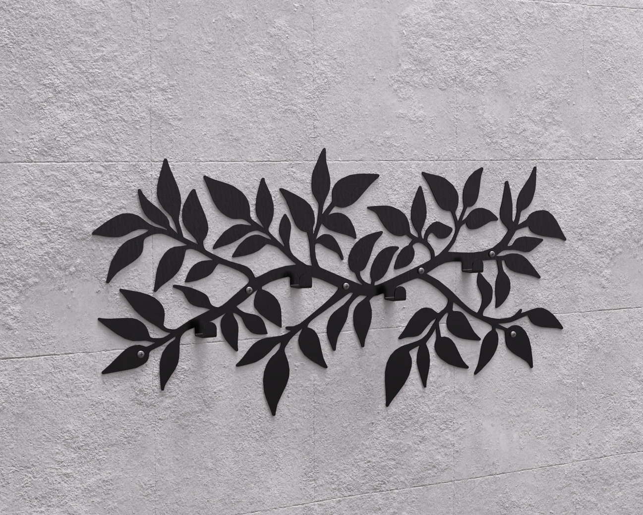 Branch Wall-Mounted Coat Rack. DXF, SVG files for plasma, laser cutting. Wall Coatrack. Фото 11