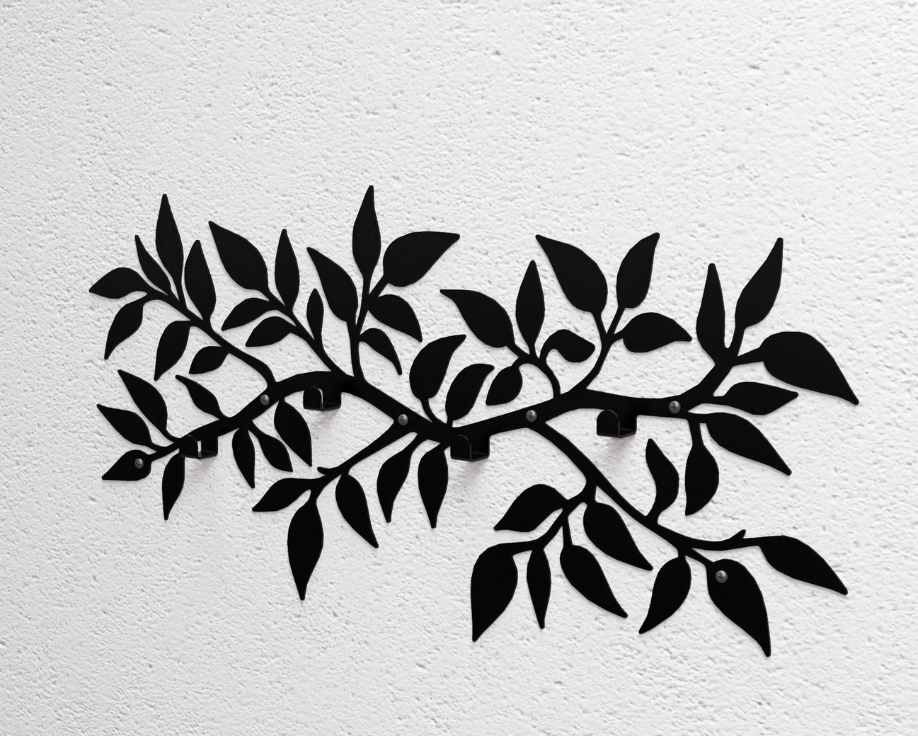 Branch Wall-Mounted Coat Rack. DXF, SVG files for plasma, laser cutting. Wall Coatrack. Фото 10