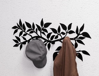 Branch Wall-Mounted Coat Rack. DXF, SVG files for plasma, laser cutting. Wall Coatrack