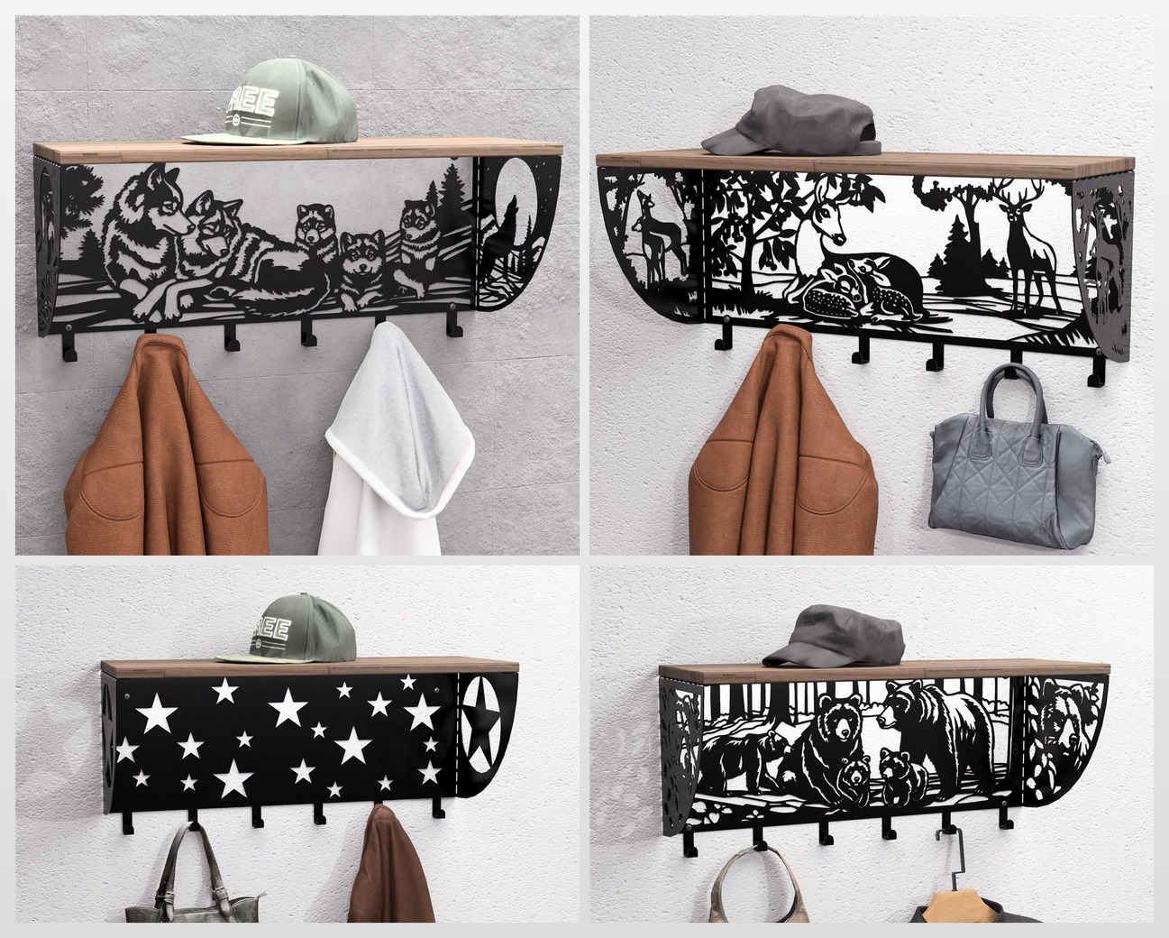 Colecție de Cuiere. Fișiere DXF, SVG pentru tăiere cu plasmă și laser. Фото 12