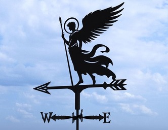 Archangel Weather Vane Three Sizes. DXF, SVG files for plasma, laser cutting. Wind Vane
