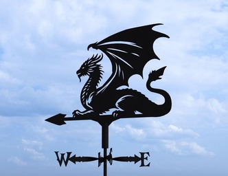 Dragon Weather Vane V2 Three Sizes. DXF, SVG files for plasma, laser cutting. Wind Vane