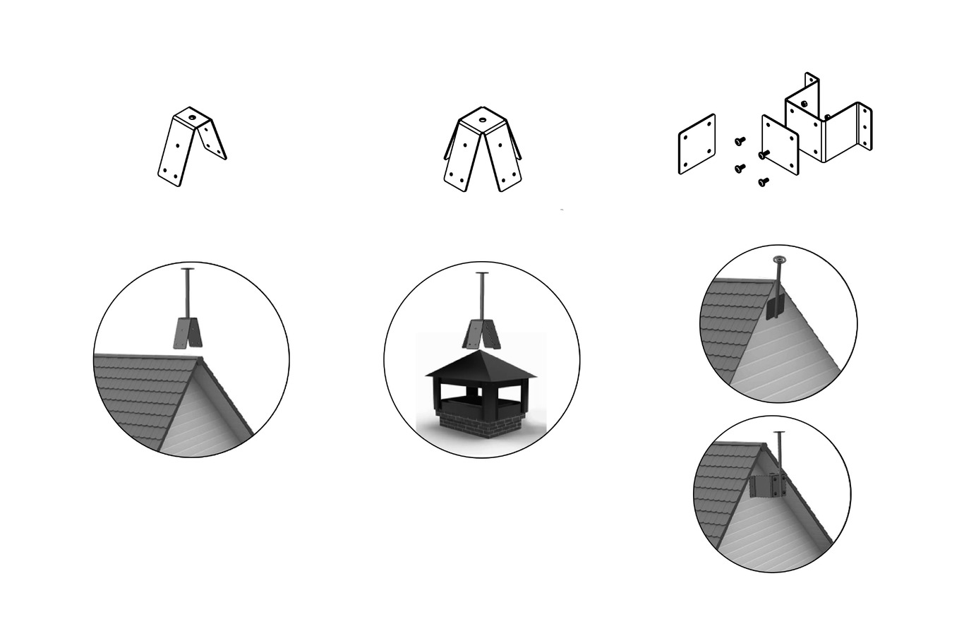 Witch Weather Vane V3 Three Sizes. DXF, SVG files for plasma, laser cutting. Weathervane roof decor. Фото 9