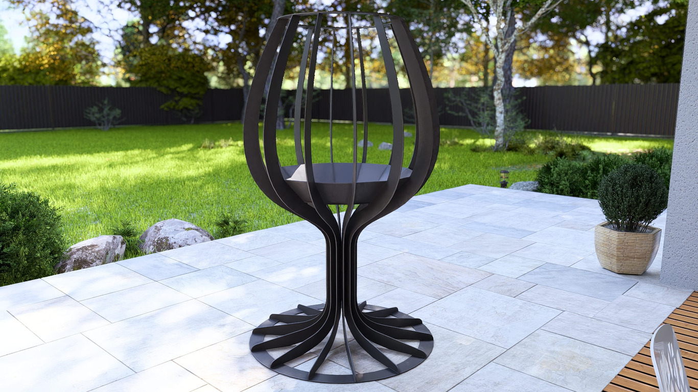 Wine glass 71" Fire Pit. DXF, SVG files for laser, plasma cutting. Фото 11