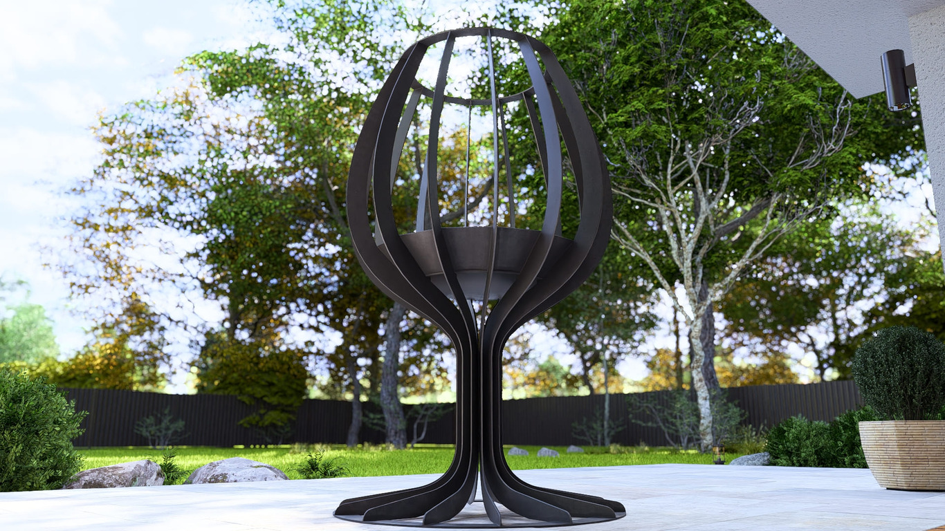 Wine glass 71" Fire Pit. DXF, SVG files for laser, plasma cutting. Фото 13