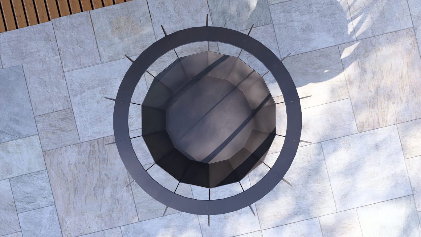 Wine glass 79" Fire Pit. DXF, SVG files for laser, plasma cutting. Фото 13