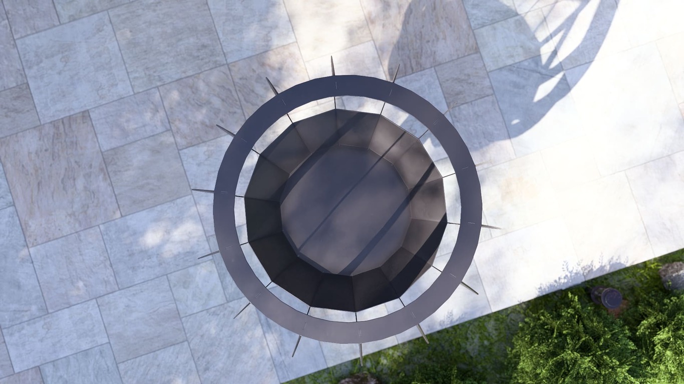 Wine glass 96" Fire Pit. DXF, SVG files for laser, plasma cutting. Фото 10