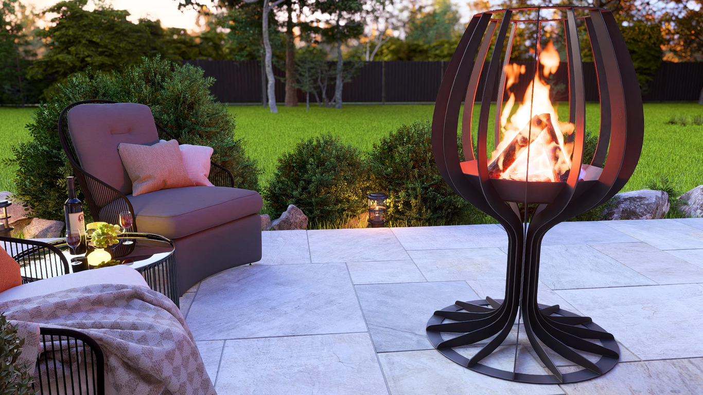 Wine glass Fire Pit Seven Sizes. DXF, SVG files for laser, plasma cutting. Фото 8