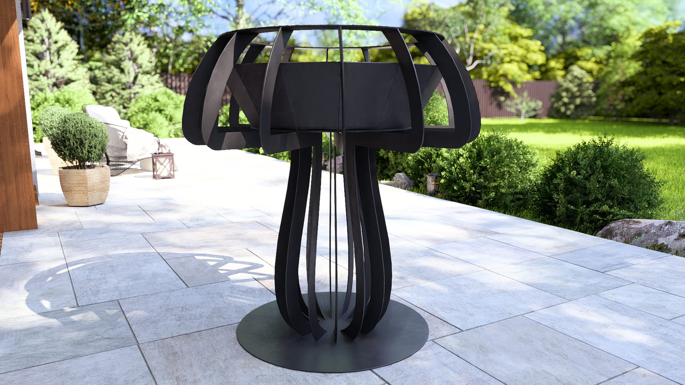 Mushroom 48" Fire Pit. DXF, SVG files for plasma, laser cutting. Фото 11