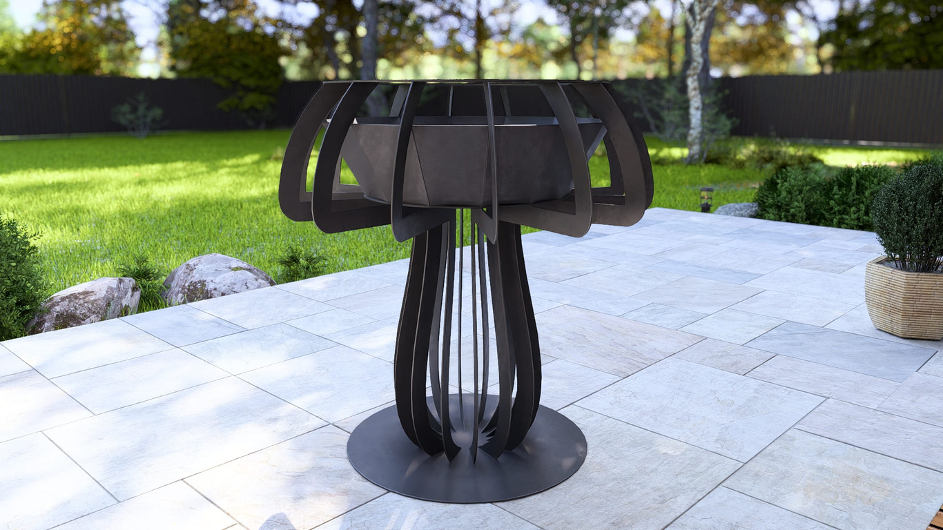 Mushroom 48" Fire Pit. DXF, SVG files for plasma, laser cutting. Фото 13