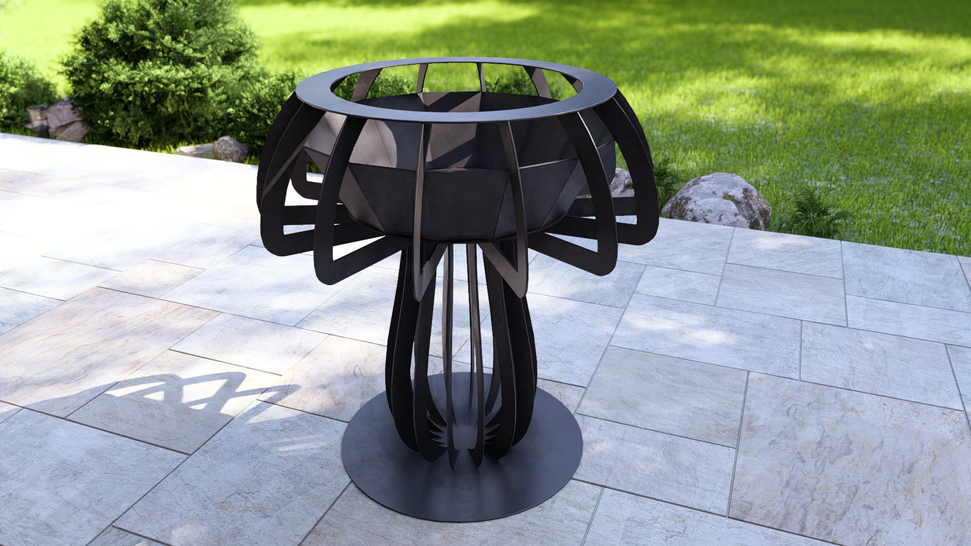 Mushroom 48" Fire Pit. DXF, SVG files for plasma, laser cutting. Фото 12