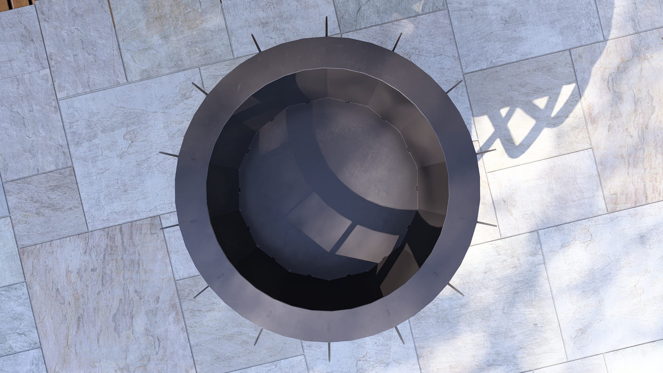 Mushroom 48" Fire Pit. DXF, SVG files for plasma, laser cutting. Фото 16