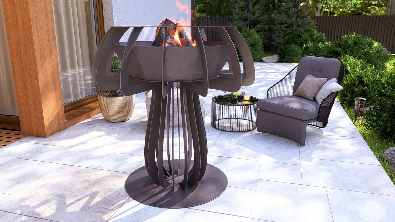 Mushroom 48" Fire Pit. DXF, SVG files for plasma, laser cutting. Фото 4