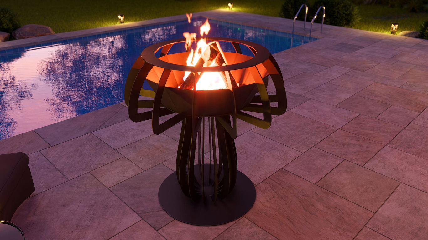Mushroom 48" Fire Pit. DXF, SVG files for plasma, laser cutting. Фото 6
