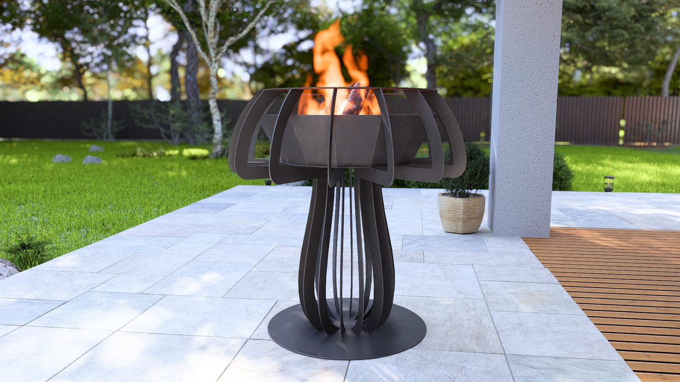 Mushroom 48" Fire Pit. DXF, SVG files for plasma, laser cutting. Фото 8