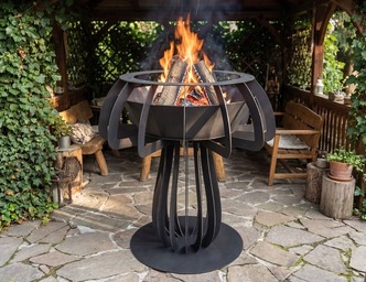 Mushroom 48" Fire Pit. DXF, SVG files for plasma, laser cutting