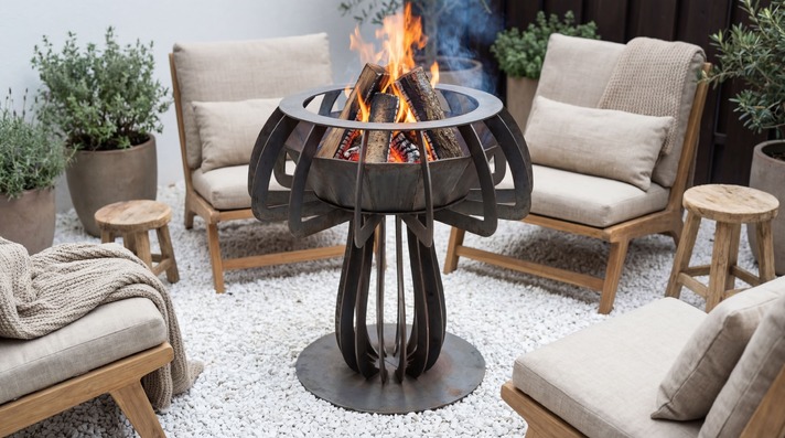 Mushroom 36" Fire Pit. DXF, SVG files for plasma, laser cutting