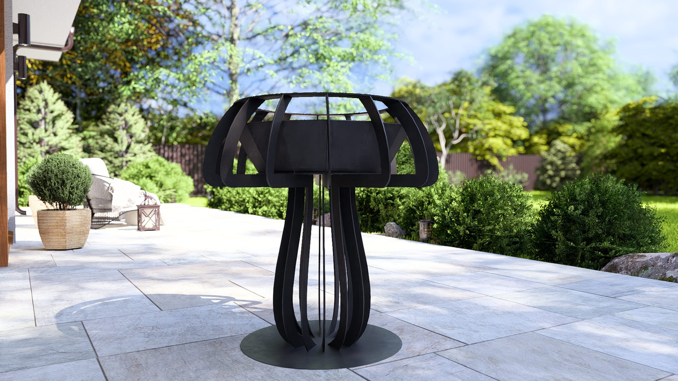 Mushroom 36" Fire Pit. DXF, SVG files for plasma, laser cutting. Фото 12