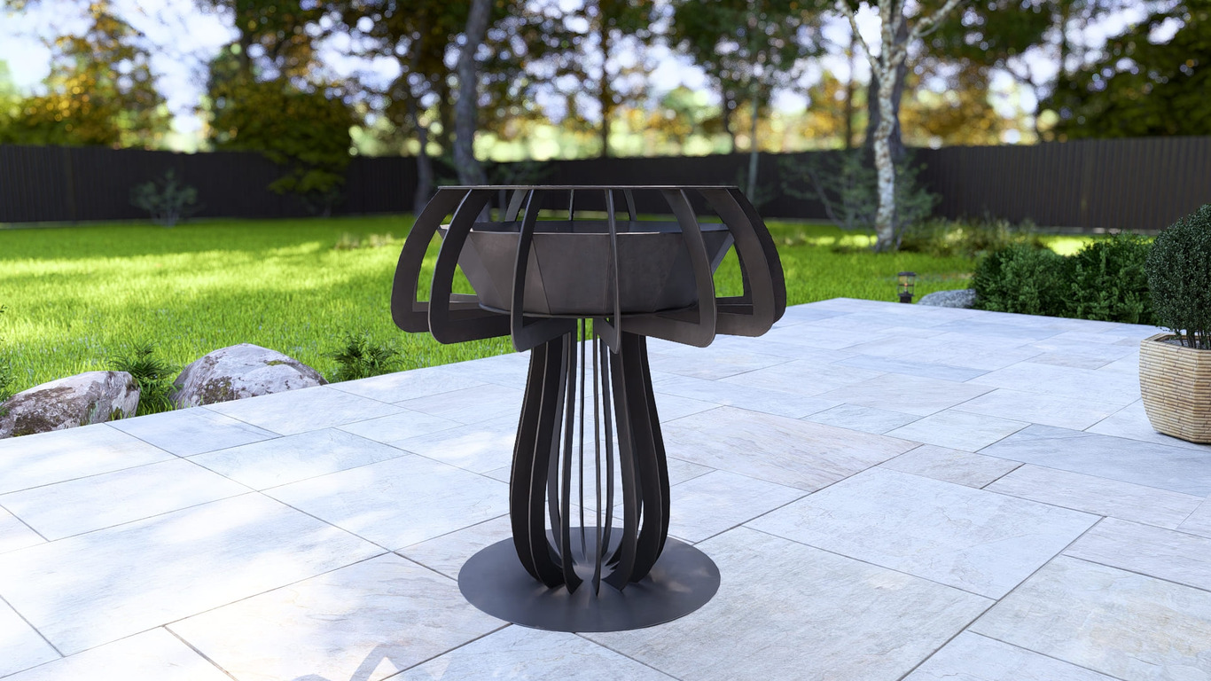 Mushroom 36" Fire Pit. DXF, SVG files for plasma, laser cutting. Фото 13
