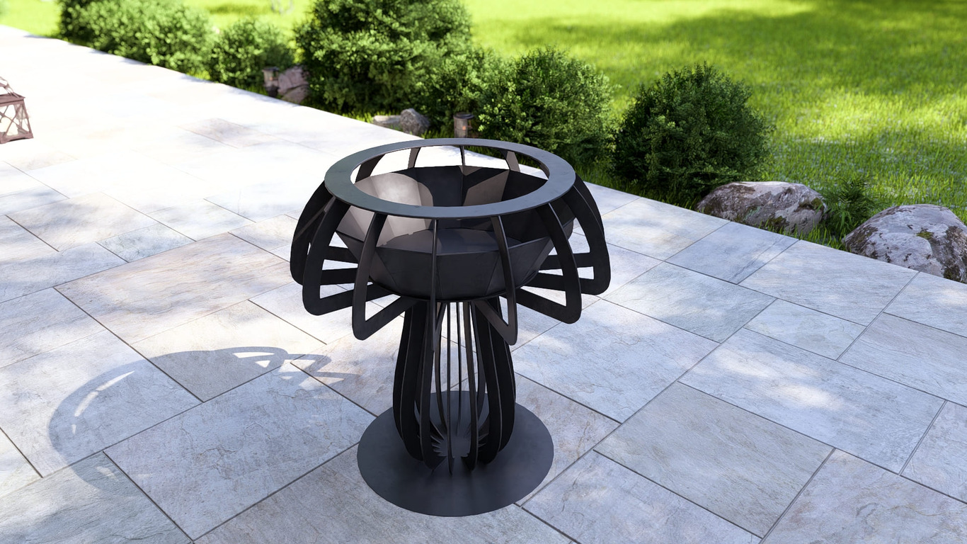 Mushroom 36" Fire Pit. DXF, SVG files for plasma, laser cutting. Фото 15