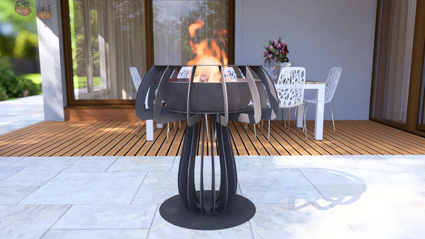Mushroom 36" Fire Pit. DXF, SVG files for plasma, laser cutting. Фото 8