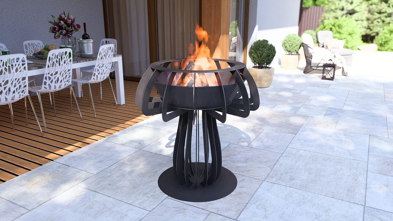 Mushroom 36" Fire Pit. DXF, SVG files for plasma, laser cutting. Фото 10