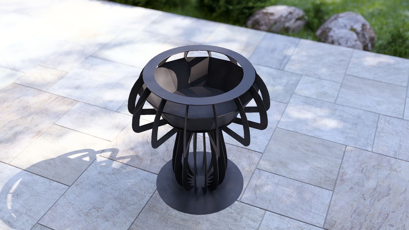 Mushroom 36" Fire Pit. DXF, SVG files for plasma, laser cutting. Фото 11