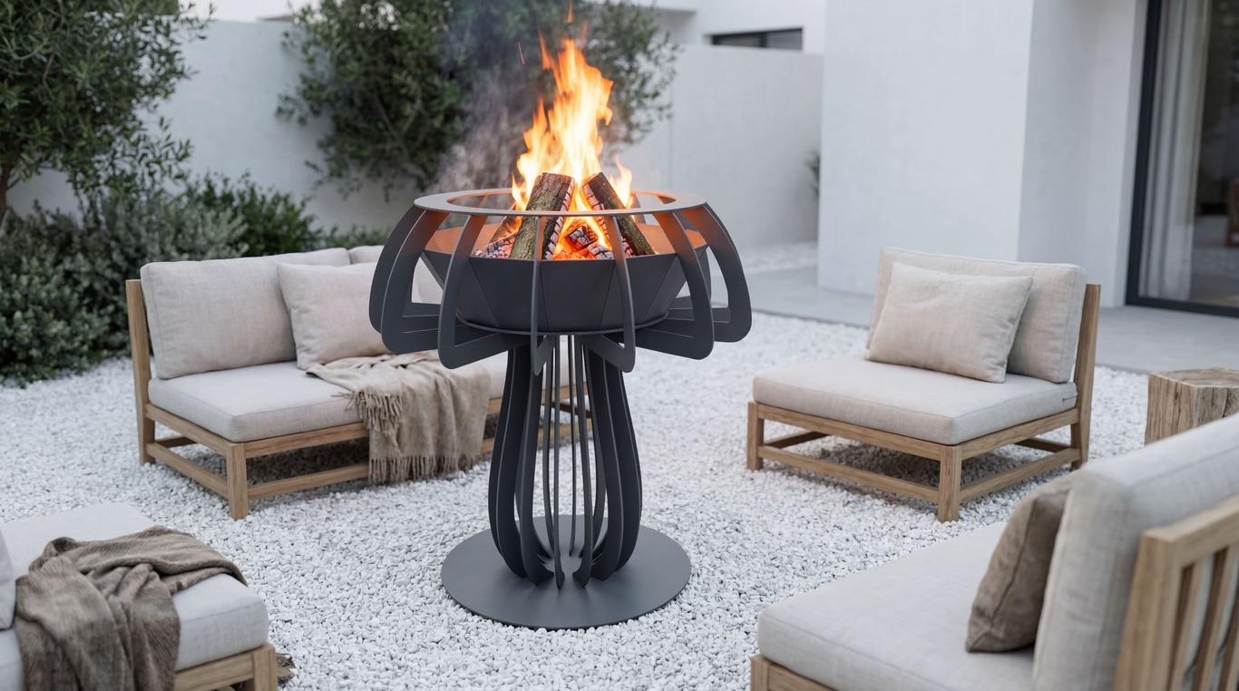 Mushroom 36" Fire Pit. DXF, SVG files for plasma, laser cutting. Фото 2