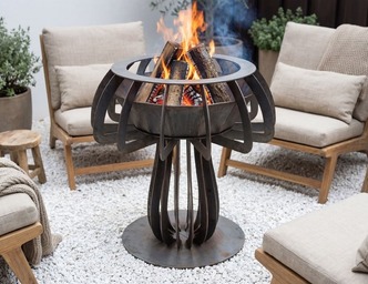 Mushroom 36" Fire Pit. DXF, SVG files for plasma, laser cutting