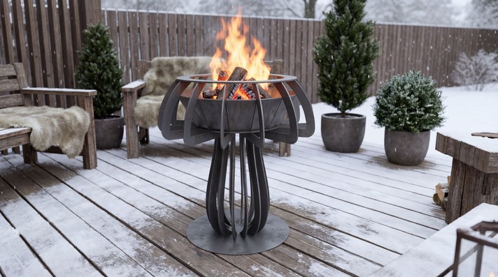 Mushroom 24" Fire Pit. DXF, SVG files for plasma, laser cutting