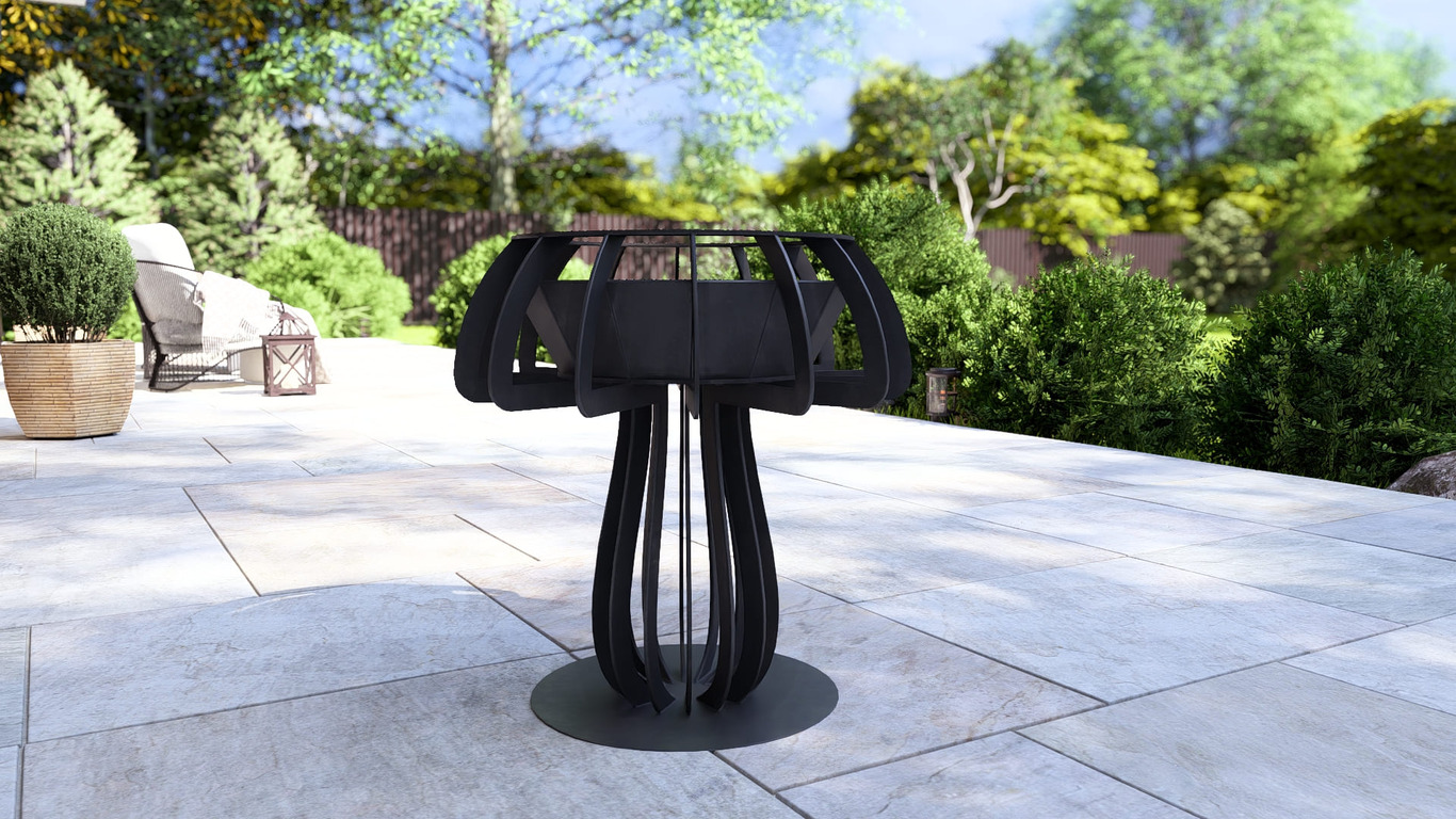 Mushroom 24" Fire Pit. DXF, SVG files for plasma, laser cutting. Фото 12
