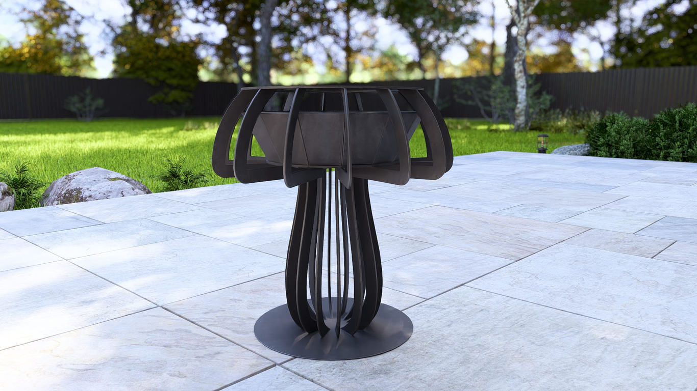 Mushroom 24" Fire Pit. DXF, SVG files for plasma, laser cutting. Фото 13