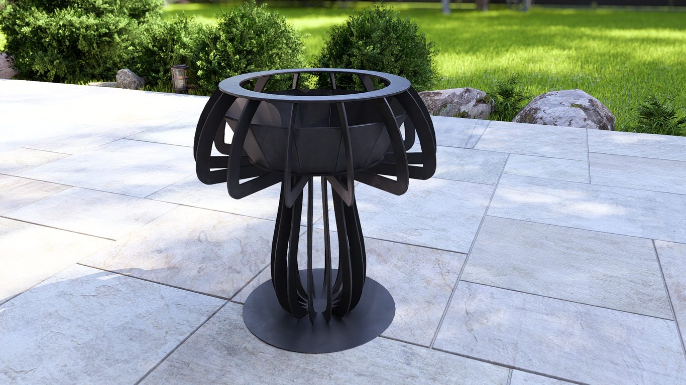 Mushroom 24" Fire Pit. DXF, SVG files for plasma, laser cutting. Фото 14