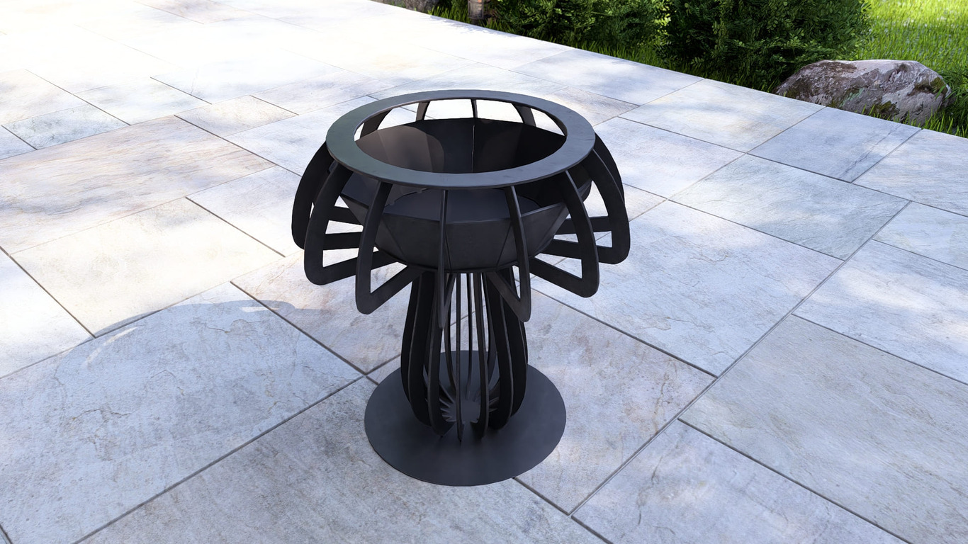 Mushroom 24" Fire Pit. DXF, SVG files for plasma, laser cutting. Фото 15