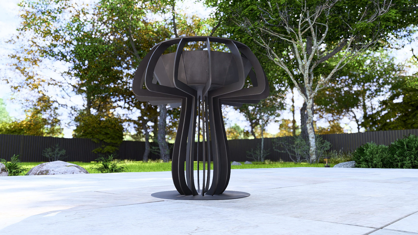 Mushroom 24" Fire Pit. DXF, SVG files for plasma, laser cutting. Фото 16
