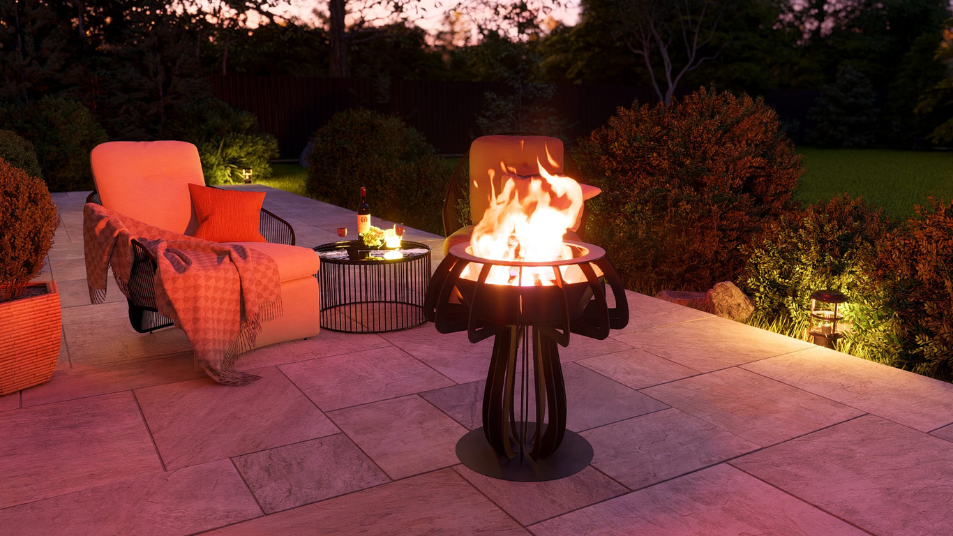 Mushroom 24" Fire Pit. DXF, SVG files for plasma, laser cutting. Фото 7