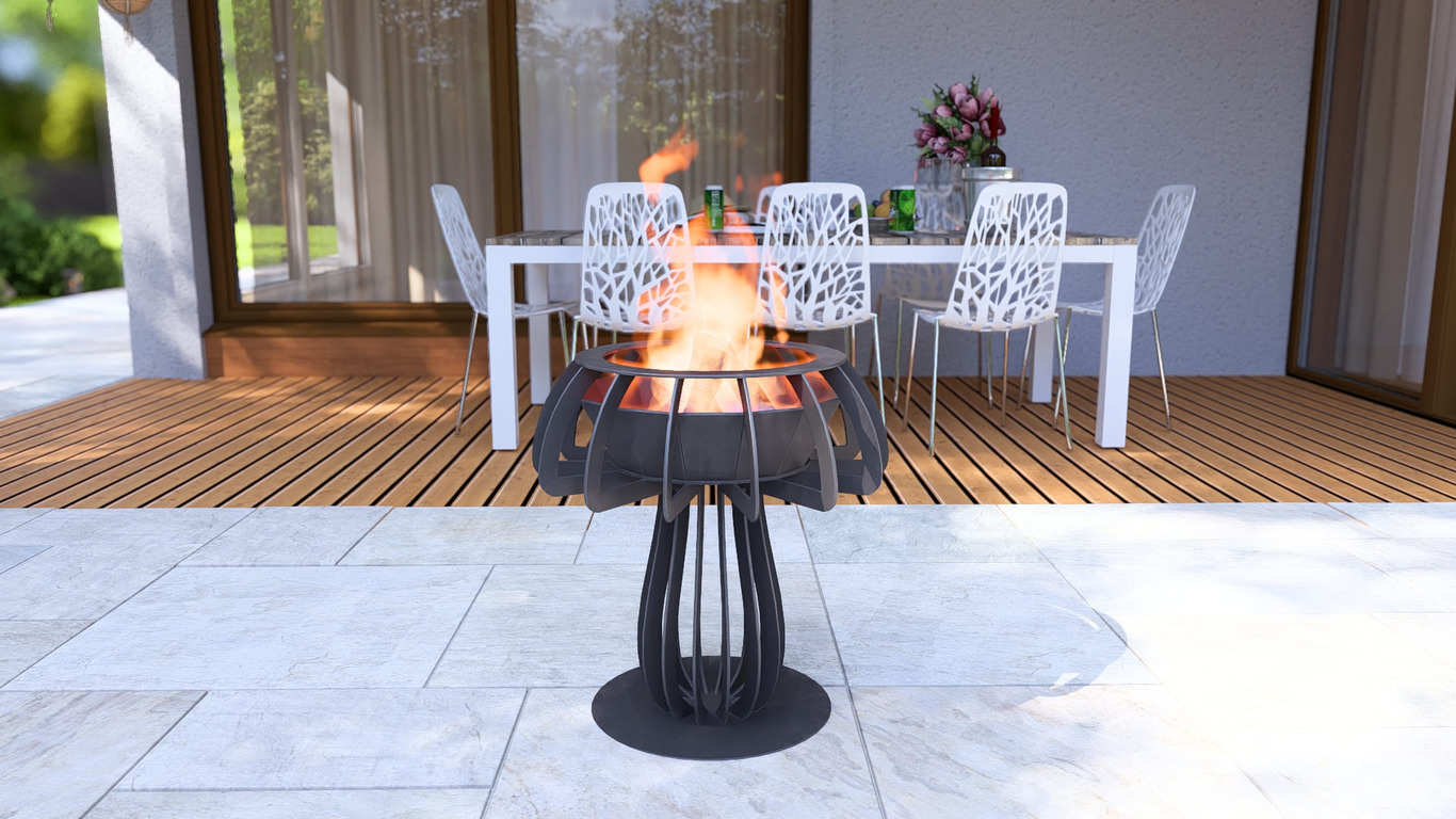 Mushroom 24" Fire Pit. DXF, SVG files for plasma, laser cutting. Фото 9