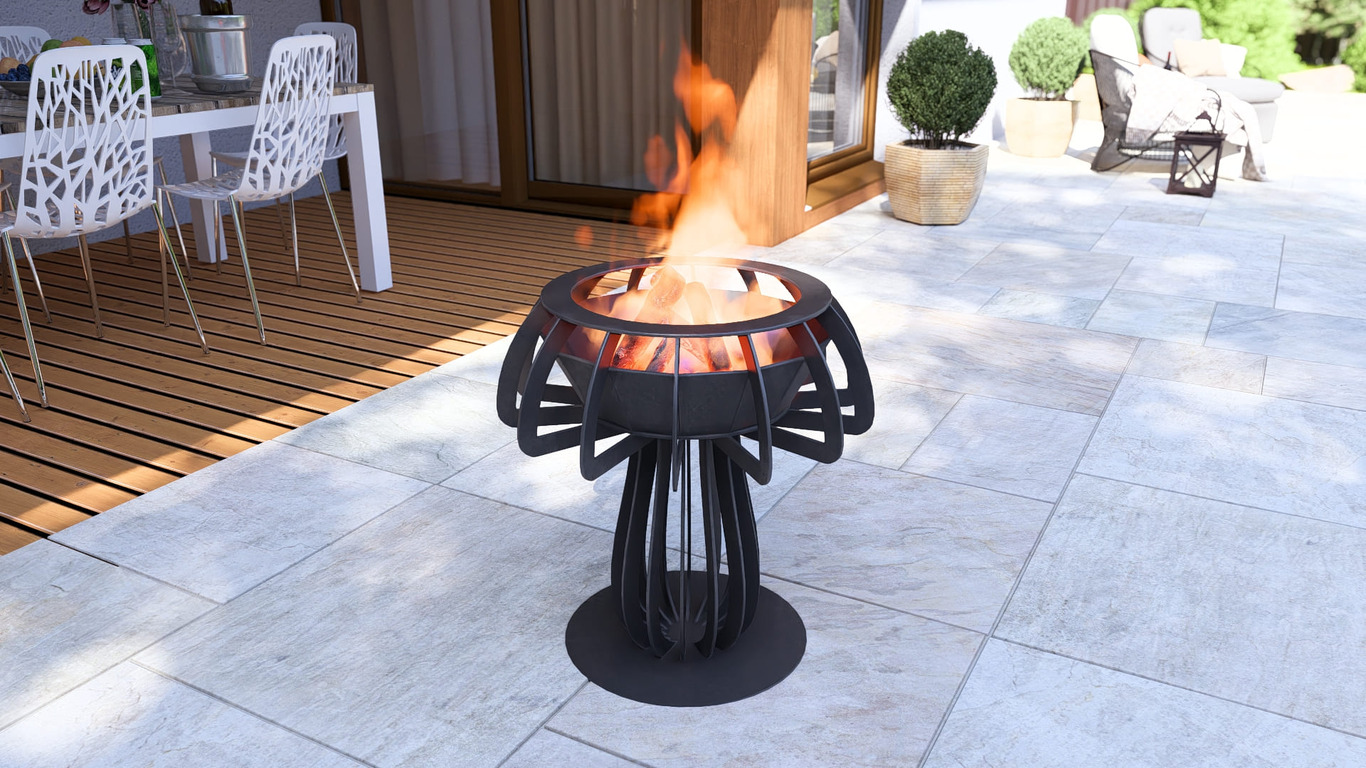 Mushroom 24" Fire Pit. DXF, SVG files for plasma, laser cutting. Фото 10