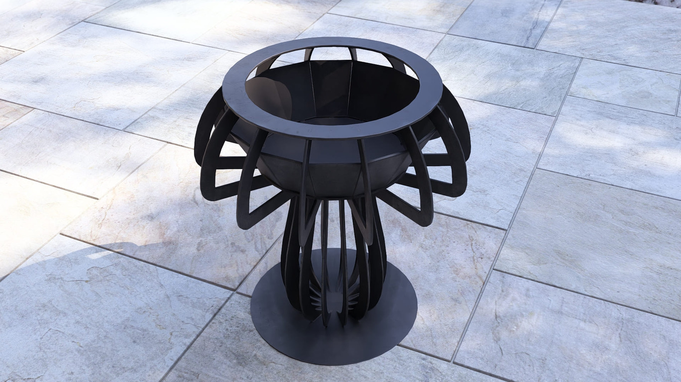 Mushroom 24" Fire Pit. DXF, SVG files for plasma, laser cutting. Фото 11