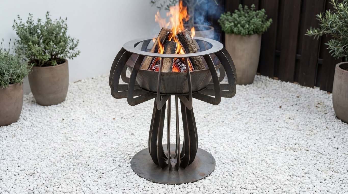 Mushroom Fire Pit Four Sizes. DXF, SVG files for plasma, laser cutting. Фото 8