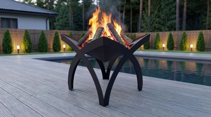 Clover Fire Pit. DXF, SVG files for plasma, laser cutting