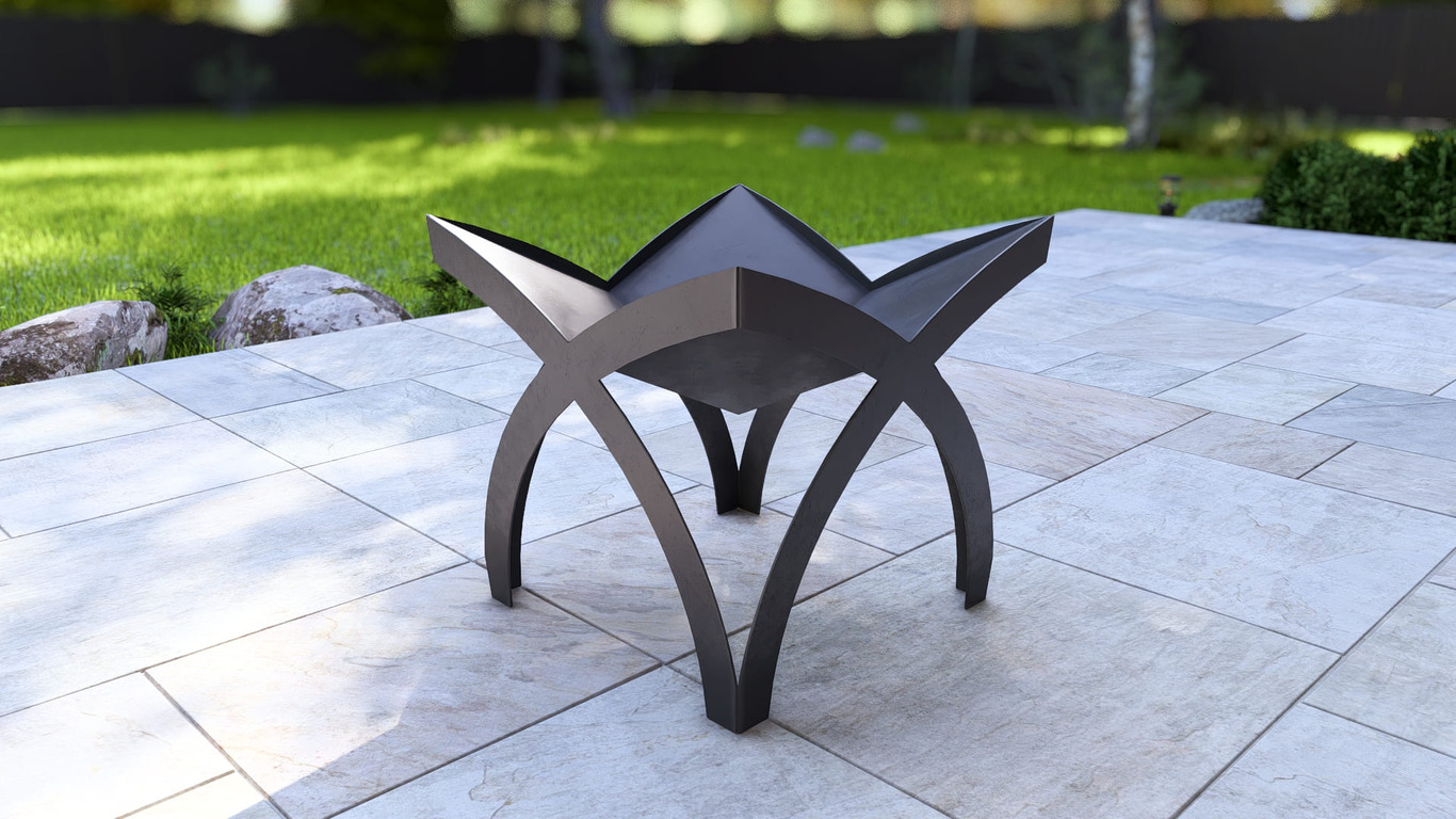 Clover Fire Pit. DXF, SVG files for plasma, laser cutting. Фото 13