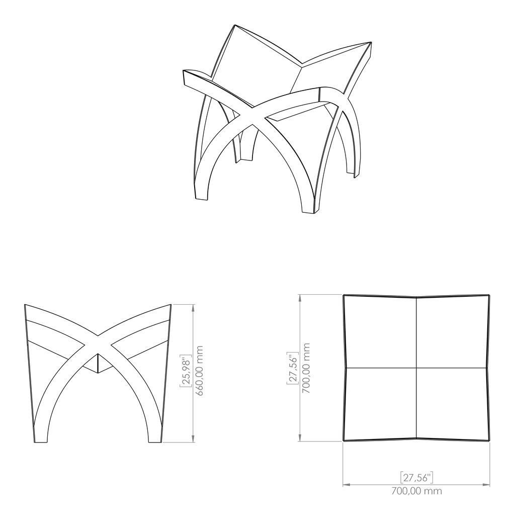 Clover Fire Pit. DXF, SVG files for plasma, laser cutting. Фото 17