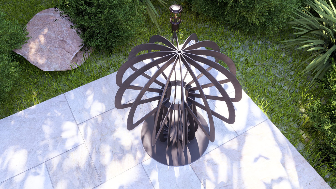 Mushroom 36" Garden Decor. DXF, SVG files for plasma, laser cutting. Home Backyard Decoration. Фото 11