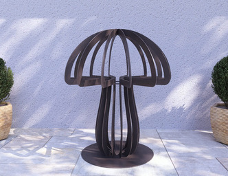 Mushroom 36" Garden Decor. DXF, SVG files for plasma, laser cutting. Home Backyard Decoration