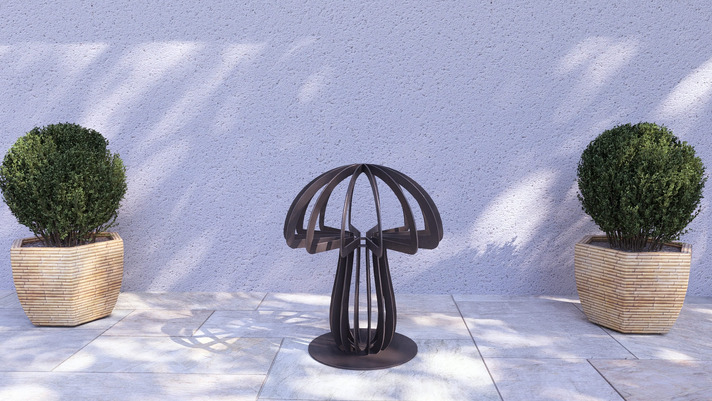 Mushroom 24" Garden Decor. DXF, SVG files for plasma, laser cutting. Home Backyard Decoration