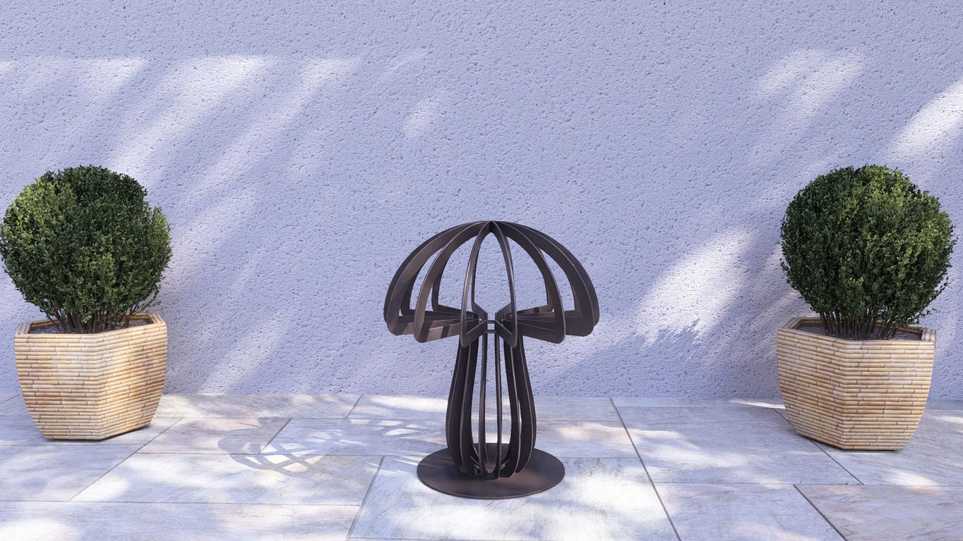 Mushroom 24" Garden Decor. DXF, SVG files for plasma, laser cutting. Home Backyard Decoration