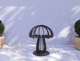 Mushroom 24" Garden Decor. DXF, SVG files for plasma, laser cutting. Home Backyard Decoration