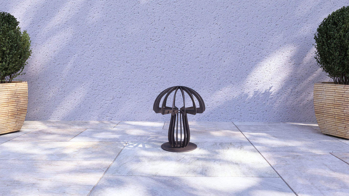 Mushroom 12" Garden Decor. DXF, SVG files for plasma, laser cutting. Home Backyard Decoration