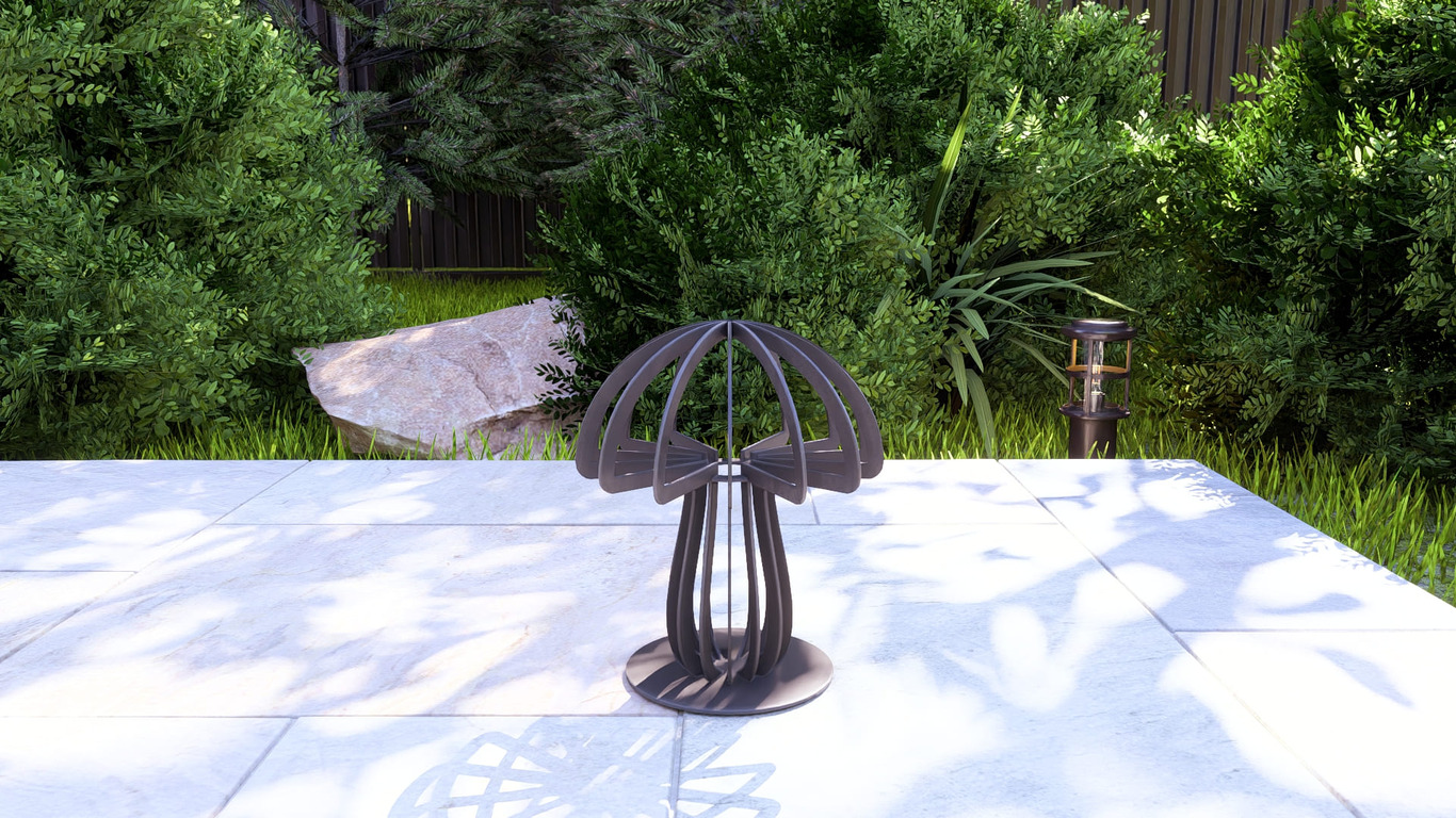 Mushroom 12" Garden Decor. DXF, SVG files for plasma, laser cutting. Home Backyard Decoration. Фото 3